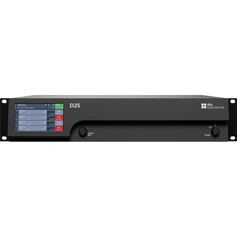D25 amplifier front