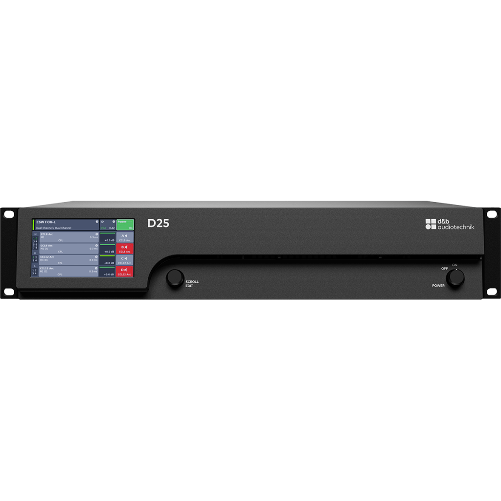 D25 amplifier front